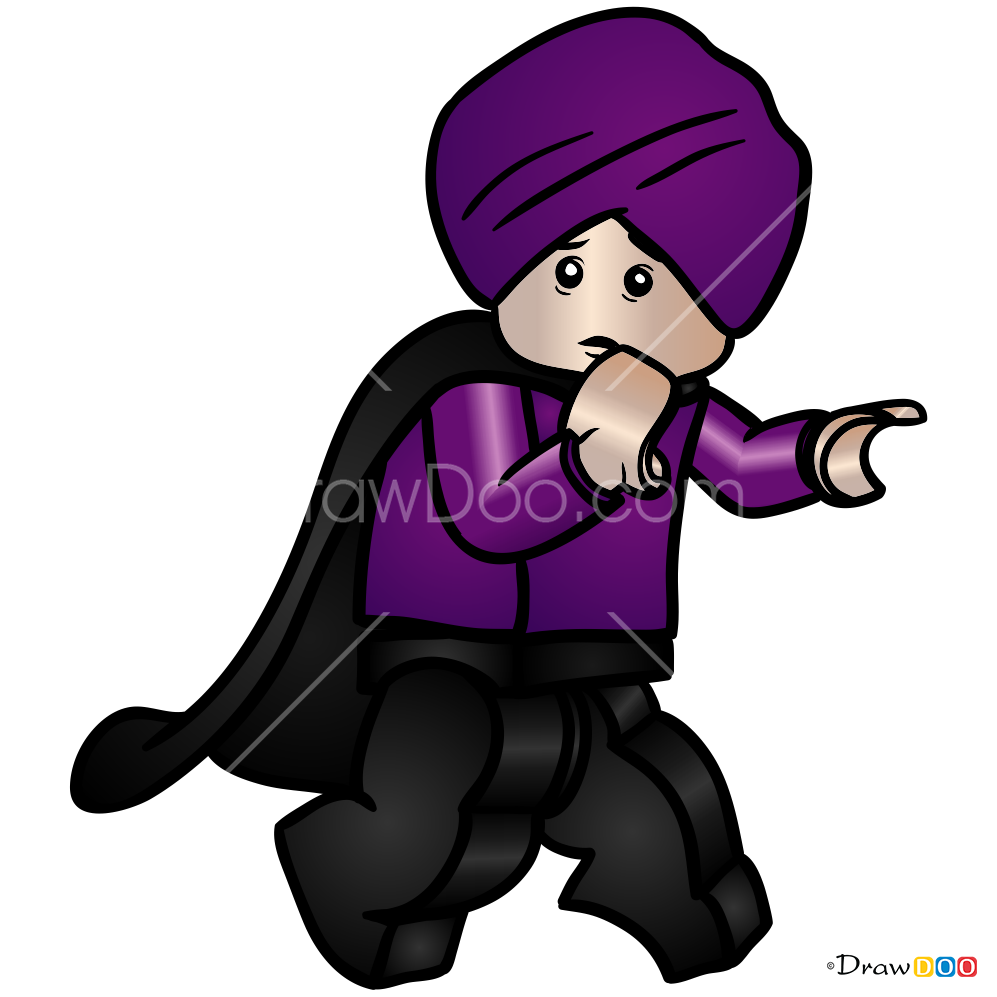 How to Draw Quirinus Quirrell, Lego Harry Potter